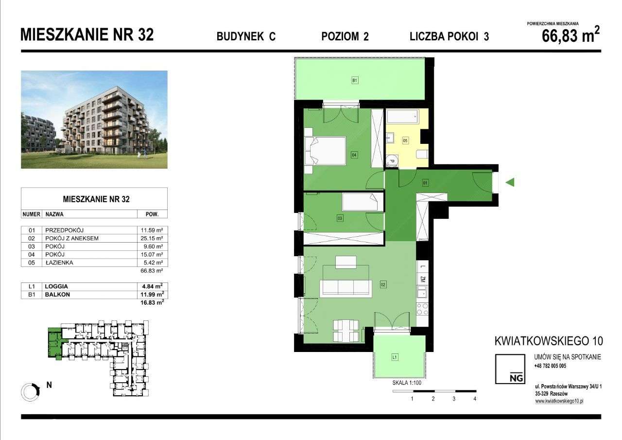 3 pokoje| Panorama Kwiatkowskiego | NG Development - Pełny obrazek: 2/7