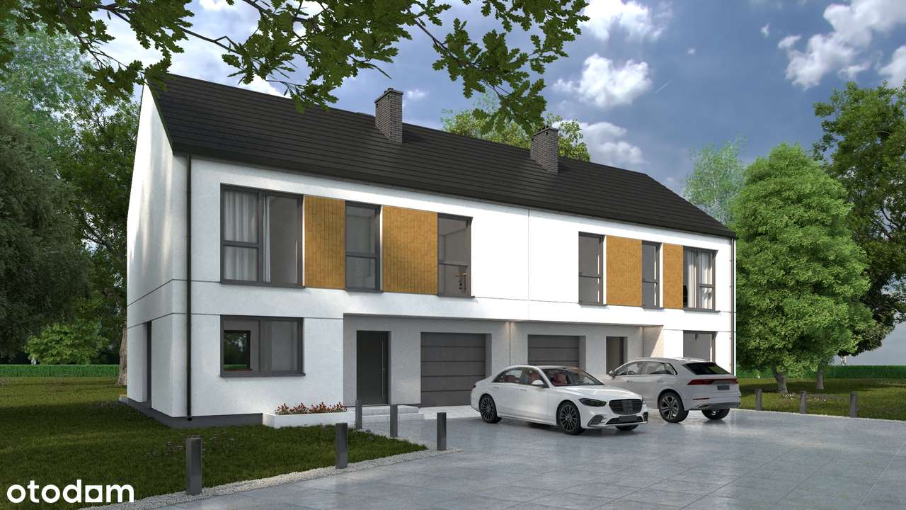 Nowoczesny bliźniak 138 m² | Działka 3000 m² | Skrzeszew