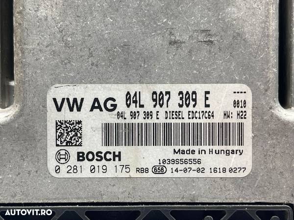 ECU Calculator Motor Volkswagen Golf 7 1.6 TDI 2013 - 2017 Cod 04L907309E 0281019175 [B3053] - 2