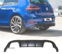 DIFUSOR TRASEIRO VW GOLF 7.5 R GTI PRETO - 1