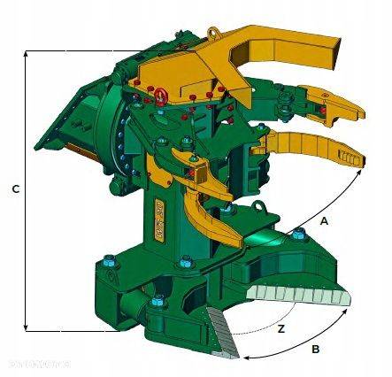 TREVIBENNE WR 15 szczęki do ścinania drzew 1550 kg HARDOX - 6