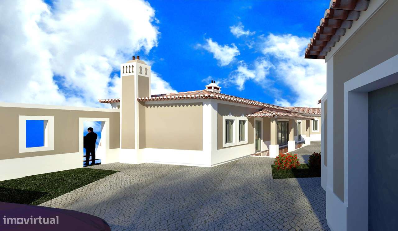 Moradia estilo rústico com piscina e garagem - a 10 min de C da Rainha-10