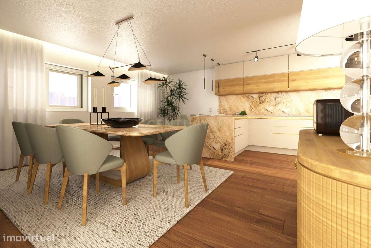 T3 em Reabilitação total no Icónico Prédio M Bica – Qualidade, Confort - Grande imagem: 4/24