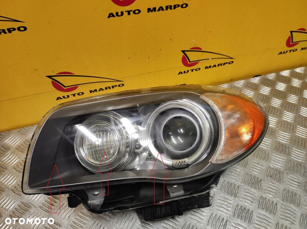 BMW 1 E87 E88 E82 E81 2007-2011 REFLEKTOR LAMPA DYNAMIC XENON L USA - 5