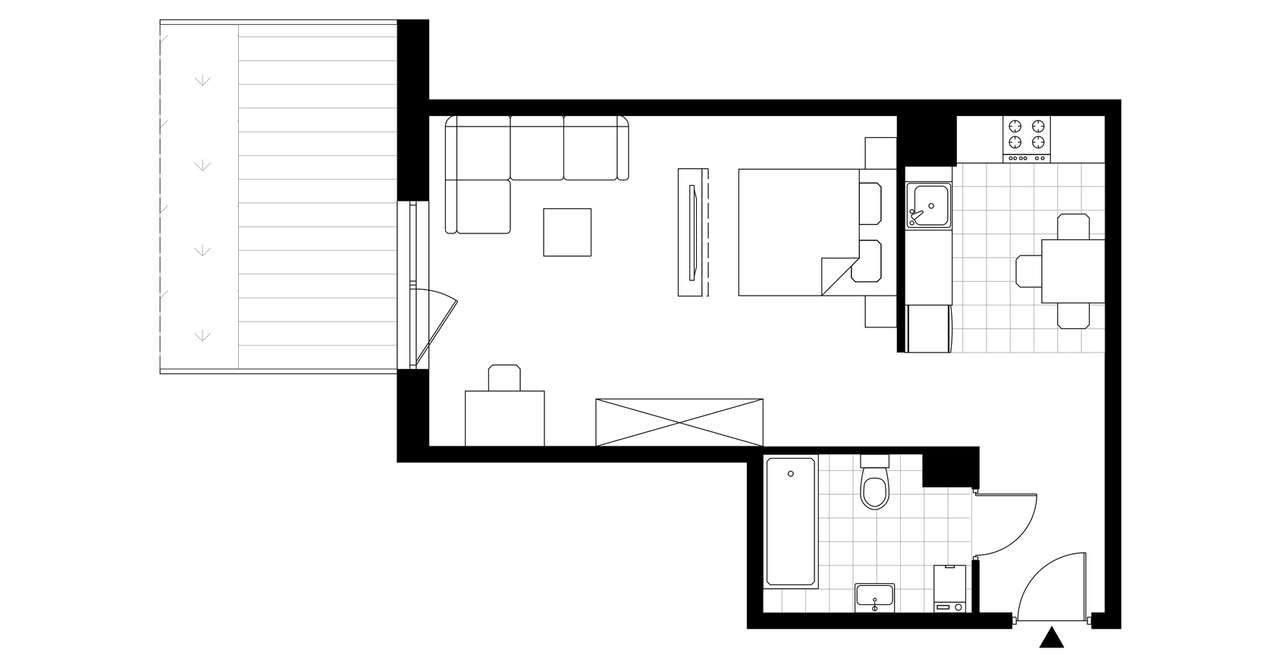 Marimonte  | mieszkanie 1-pok. | M​U.1.13 - Pełny obrazek: 4/8