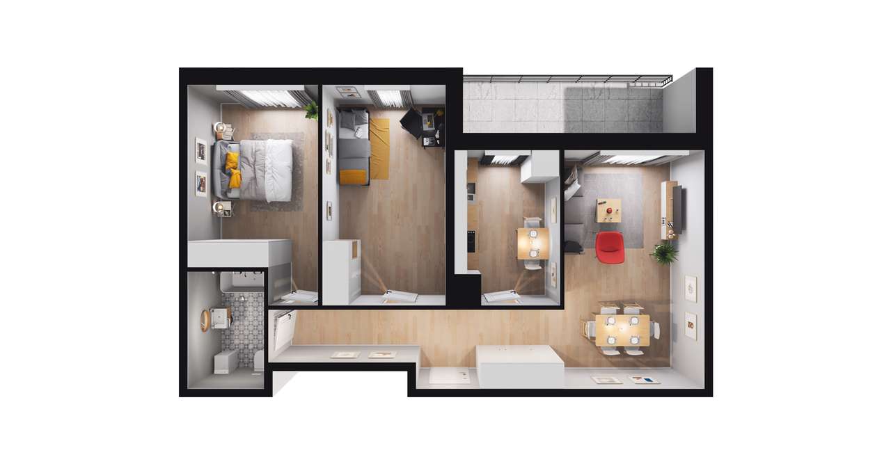 Nowe Tarnowo | mieszkanie 3-pok. | A14.25 - Pełny obrazek: 4/10