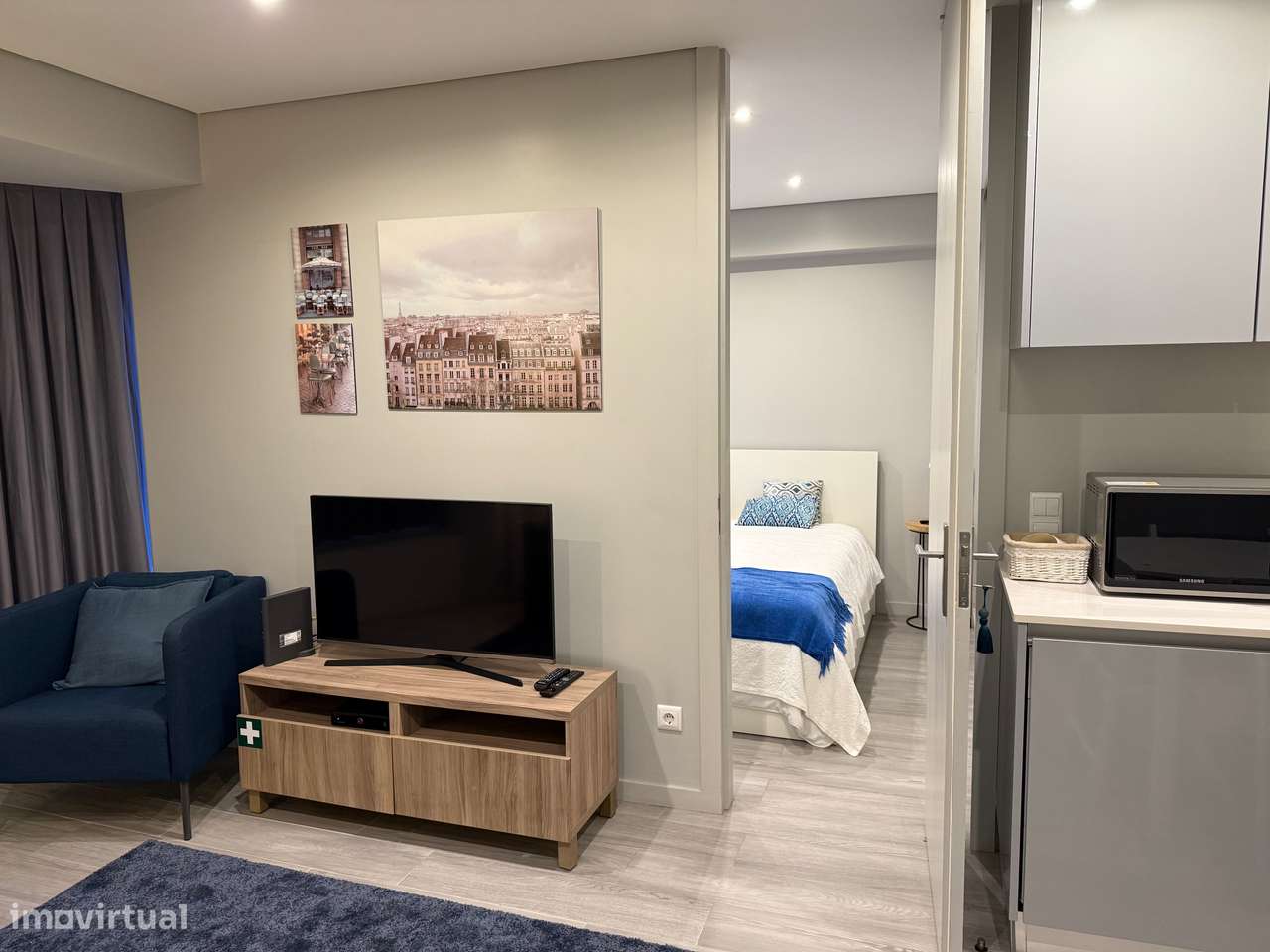 T1 com Vista Mar na Foz do Douro – Pronto a Habitar - Grande imagem: 4/12