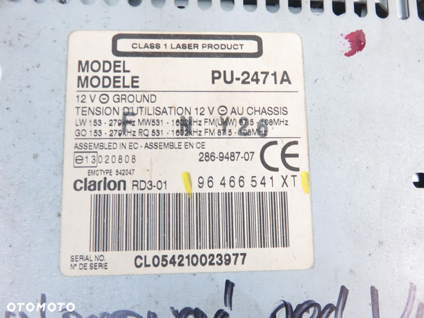 RADIO PEUGEOT 307 (3A/C) 96466541XT - 8