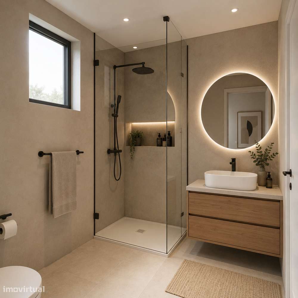 Apartamento T1 Novo com Jardim-3
