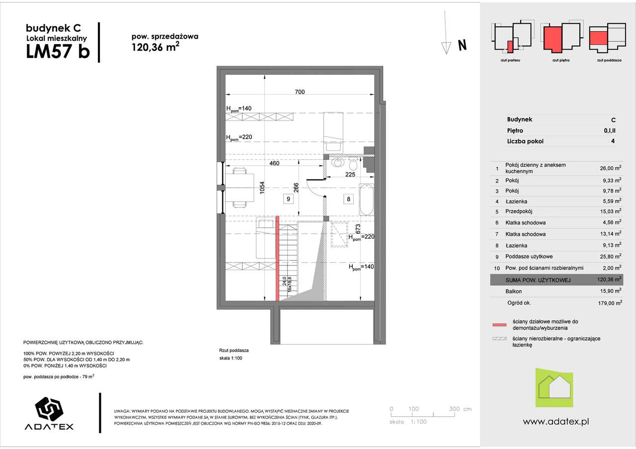 Zielona Podkowa | mieszkanie 57_b - Pełny obrazek: 2/8