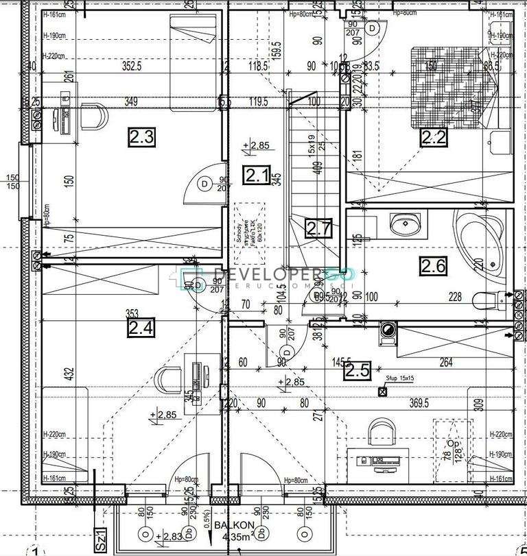 Bliźniak z garażem w Sowlanach pod lasem - Pełny obrazek: 5/19