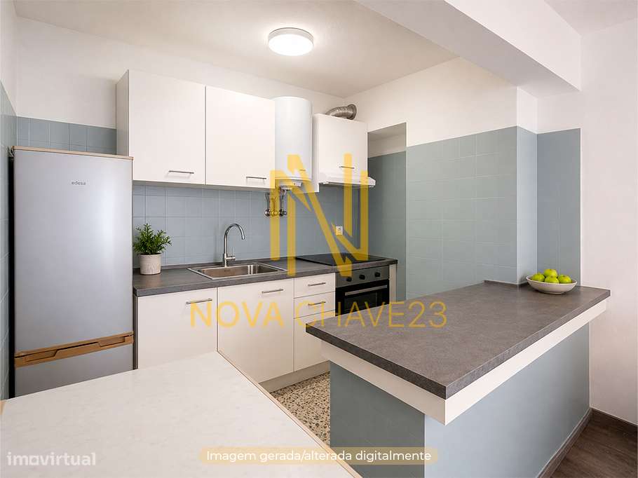 Apartamento T1 na Rinchoa – 55 m² | Cozinha e Sala em Open Space-4