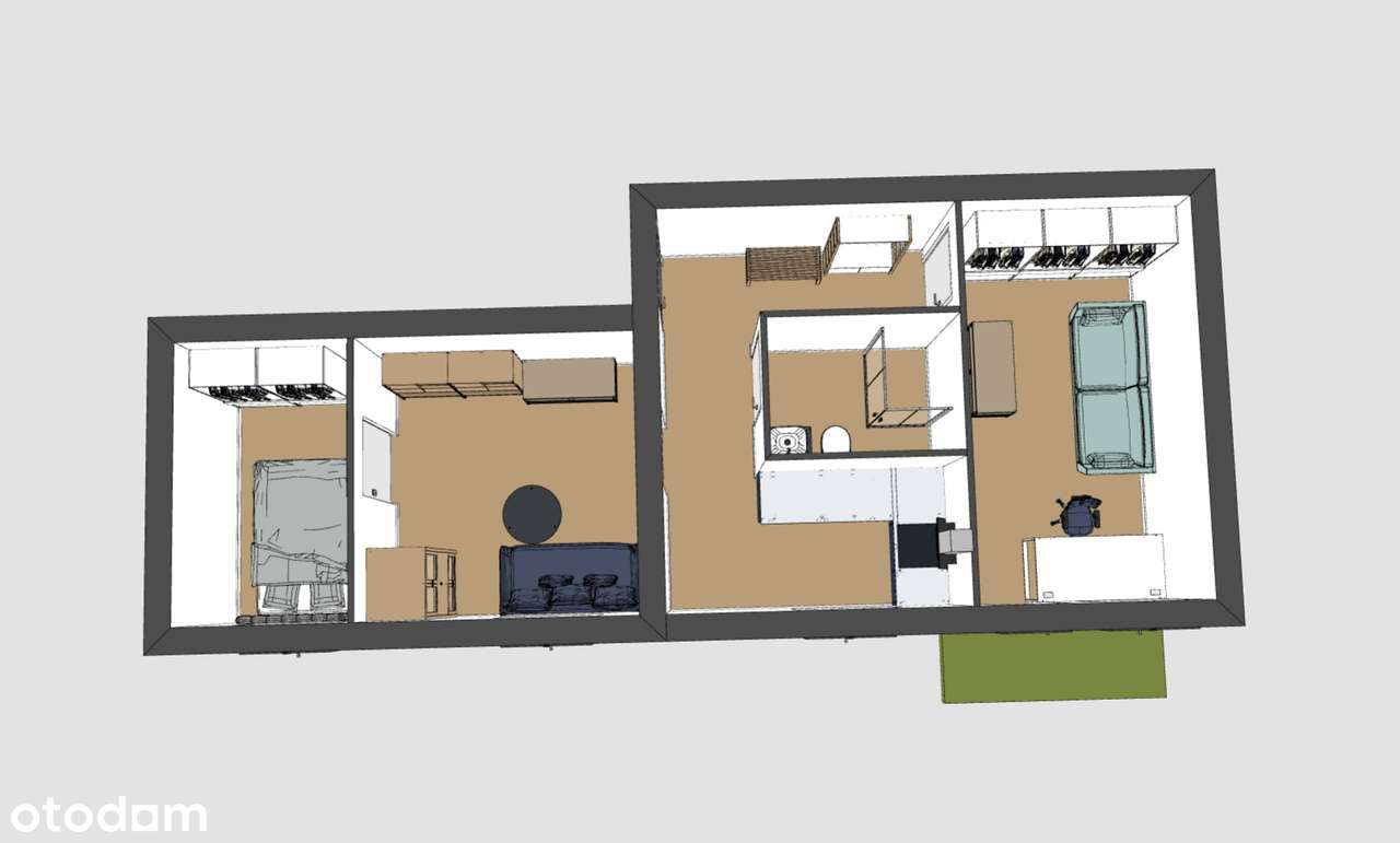 3 lub 2 POKOJE Sosnowiec, Zagórze, ul. Romana Dmowskiego-4