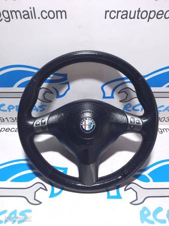 VOLANTE GUIADOR COMPLETO ALFA ROMEO GT 937 T097A000623 ALFA 147 156 PELE PERFURADA AIRBAG COMANDOS MULTIFUNÇÕES CONTROLO - 1