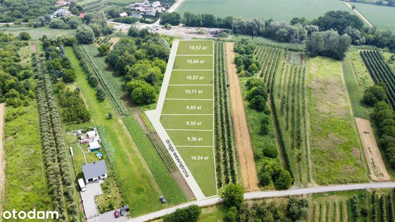 8 działek budowlanych z warunkami zabudowy za jedyne 6.500 zł/ar