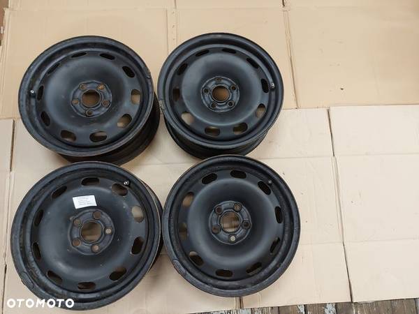 VW GOLF IV A3 8L LEON I FELGI STALOWE 15'' 5x100 6J ET38 KOMPLET 1J0601027Q - 1