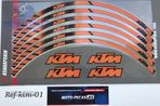 Fitas para jantes ktm autocolantes Roda Duke 690 rc8 990 smr rc 125 - 1