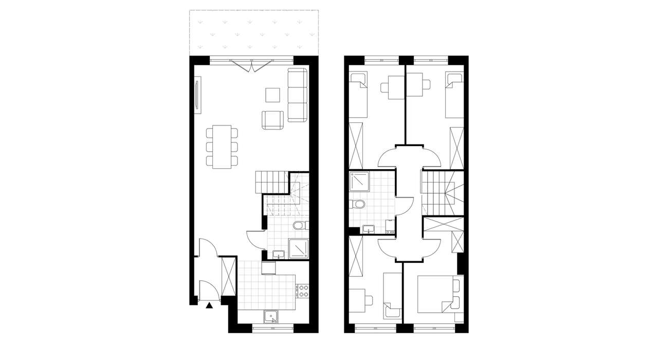 5-pokojowy dom 100m2 + ogródek Bez Prowizji - Pełny obrazek: 2/7