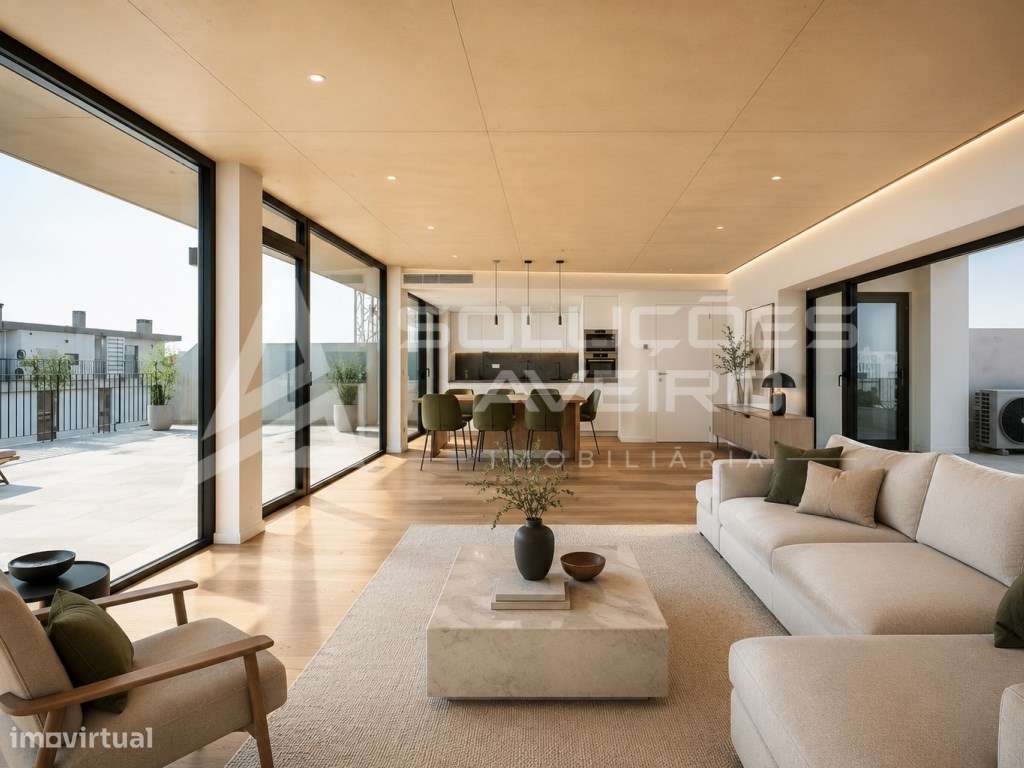 Fantástico T3 Duplex Novo de Luxo na Praia da Barra!-1