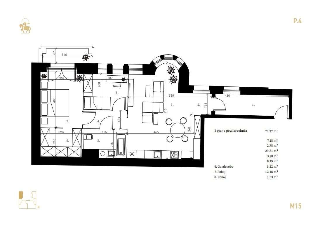 Dworcowa 67 - Apartament M15 - Pełny obrazek: 2/18