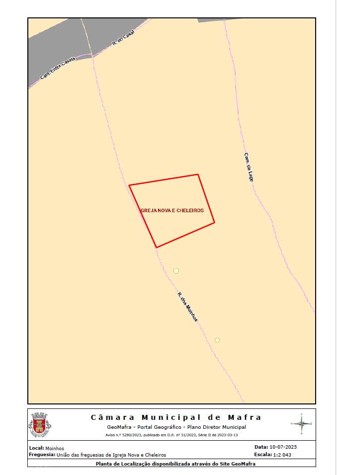 Terreno rústico com 6,437m2 em Igreja Nova, Mafra - Grande imagem: 2/2