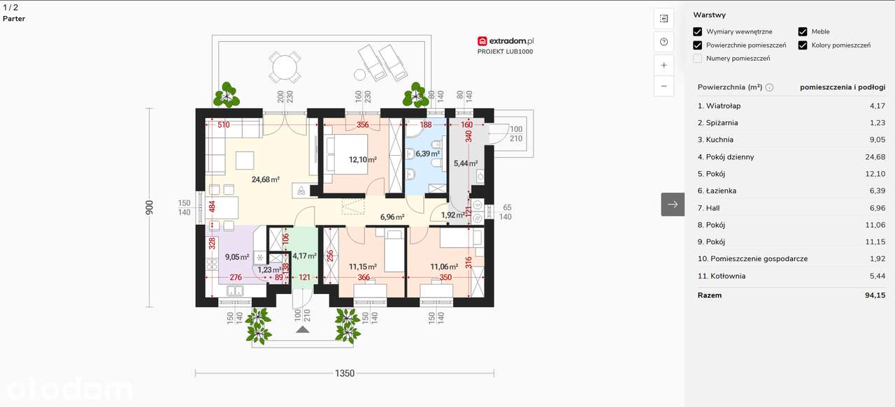 Nowoczesny dom  wolnostojący z 4 pokojami w Osieku-4