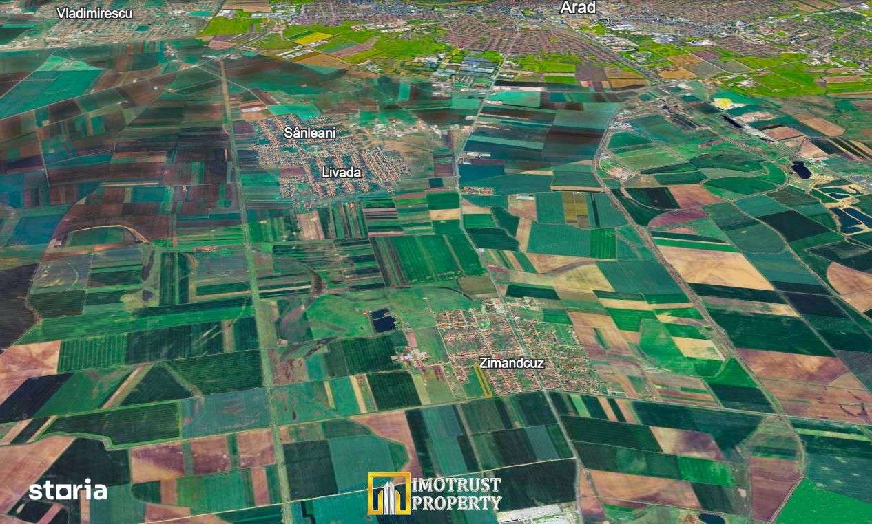 Teren intravilan de vânzare | Zimandcuz,  Arad | 7.317 mp | Comision 0 - Imagine principală: 3/4