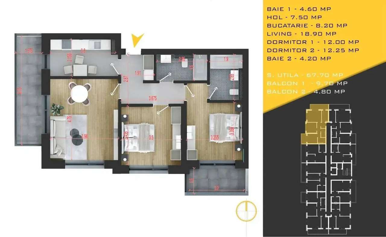 Titan Pallady metrou Apartament 3 Camere Decomandat pret imbatabil-6