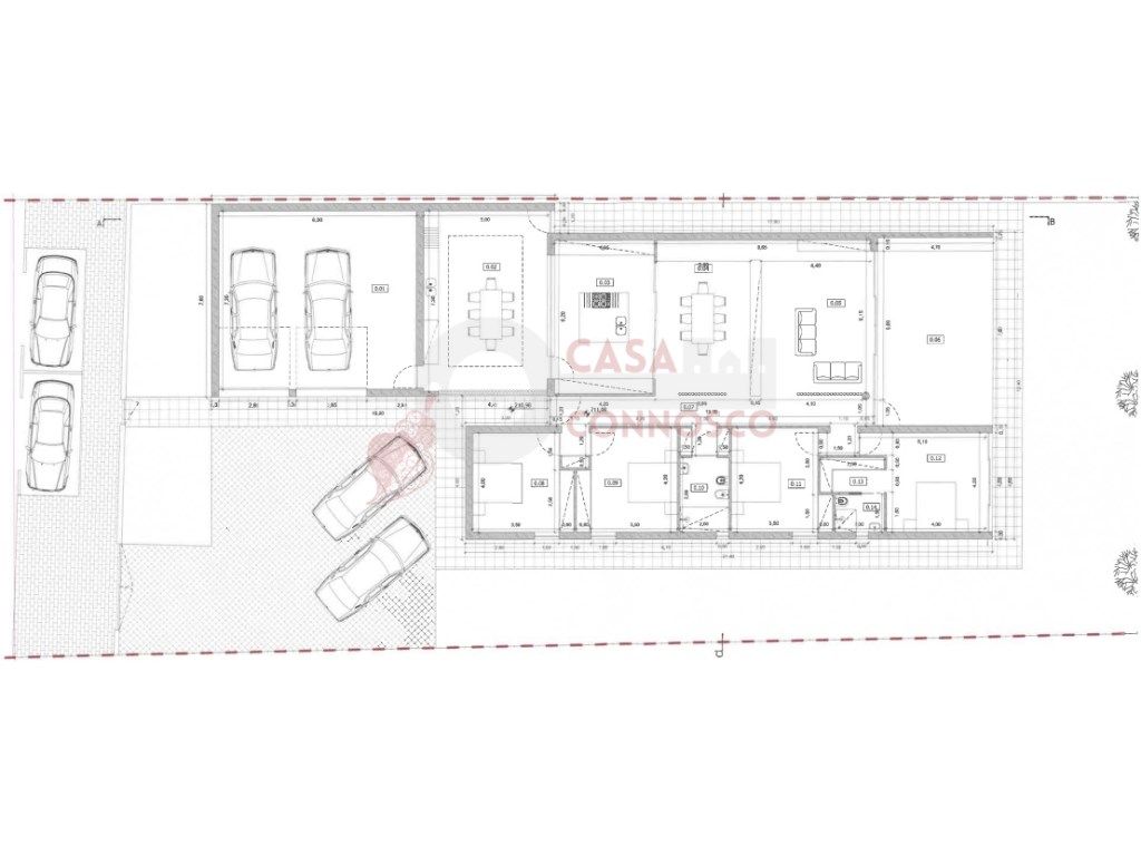 Terreno murado com projeto aprovado