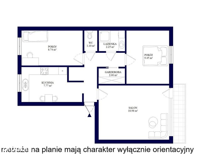 Rozkładowe trzypokojowe i loggia  - na  Retkini-7