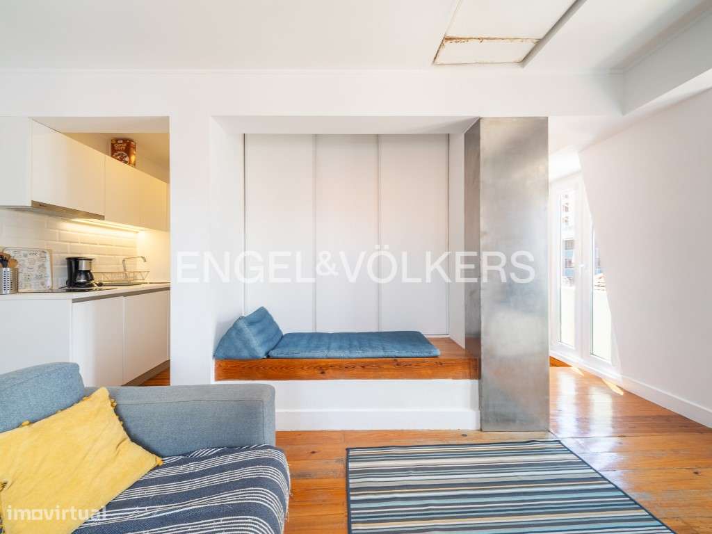 Apartamento T1 com Terraço Privativo na Avenida da Liberdade-5
