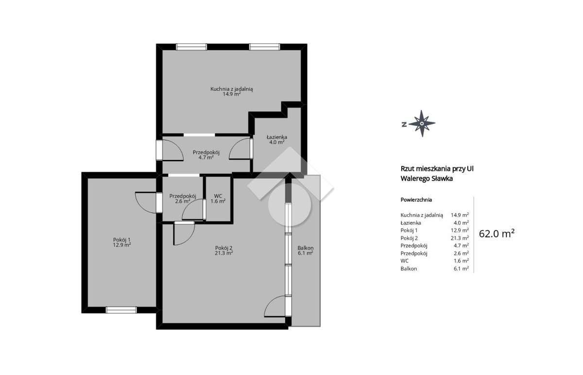 Mieszkanie 3 pokojowe|Blisko Bonarka!|62,34m2-17