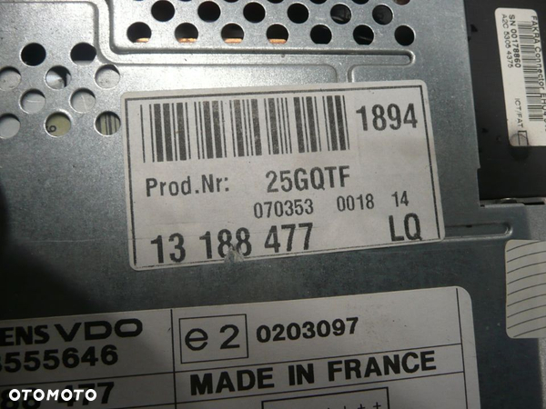 OPEL VECTRA C LIFT KOMBI 05-08 RADIO CD 13188477 - 3