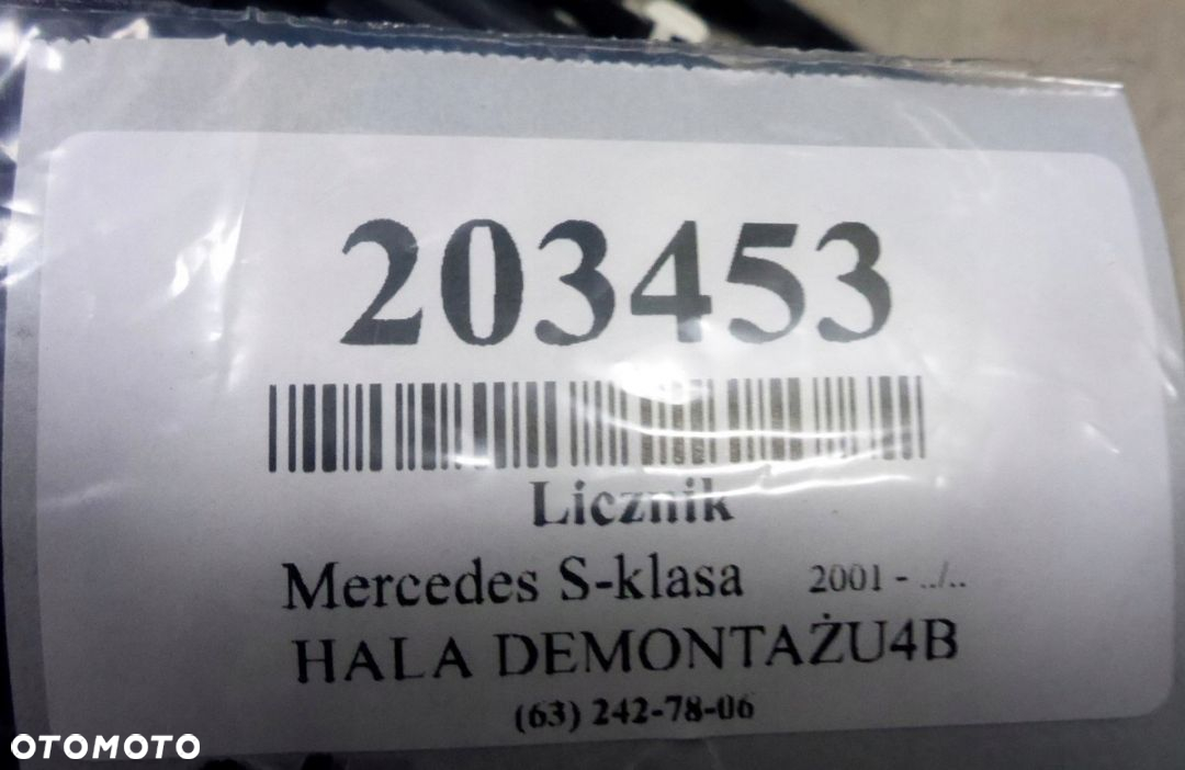 Mercedes S-klasa W220 Licznik 3.2CDI A2205401211 - 5