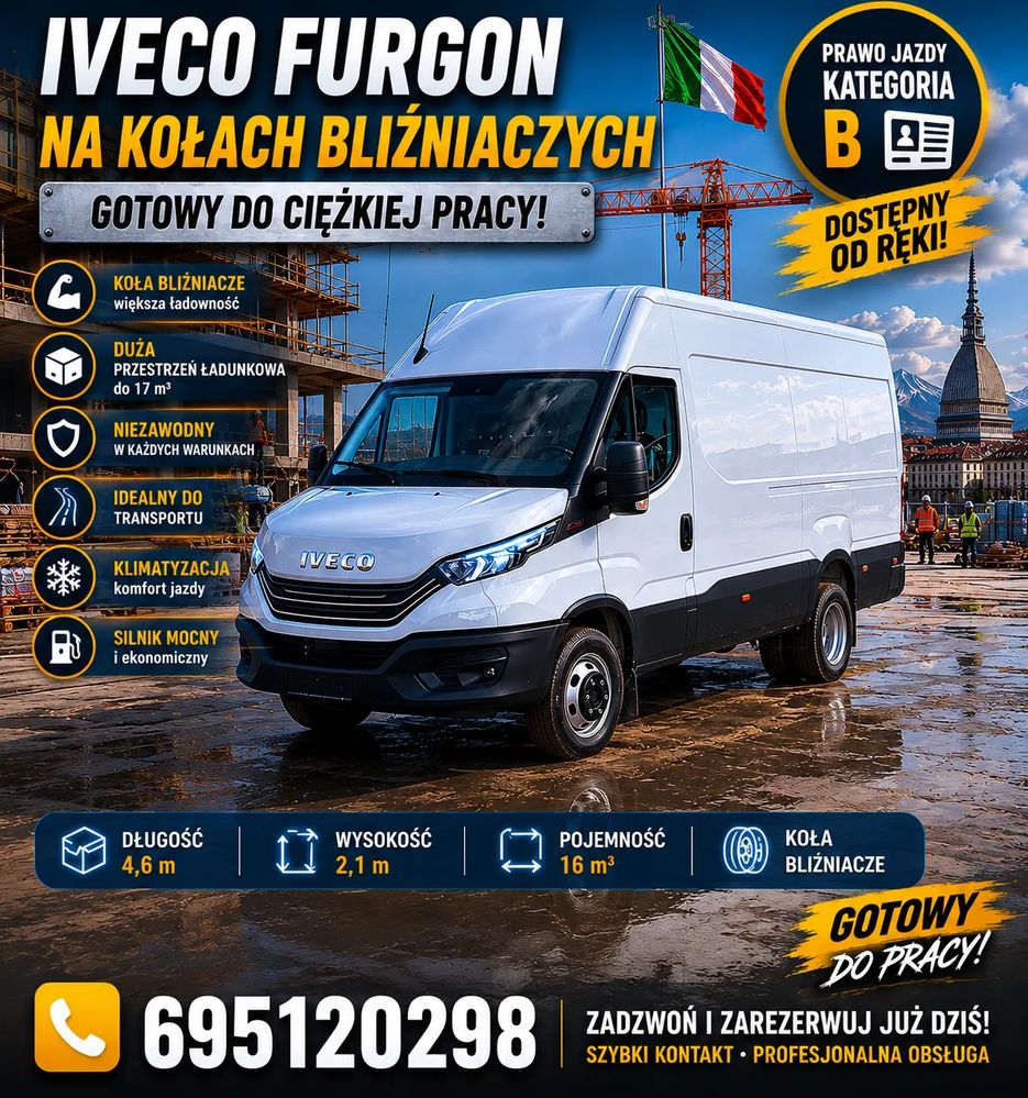 Iveco Daily Blaszak na bliźniaku