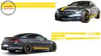 Set Stickere Capota/Plafon/Portbagaj si Laterale Galben Mat Mercedes C205 Coupe A2- livrare gratuita - 1