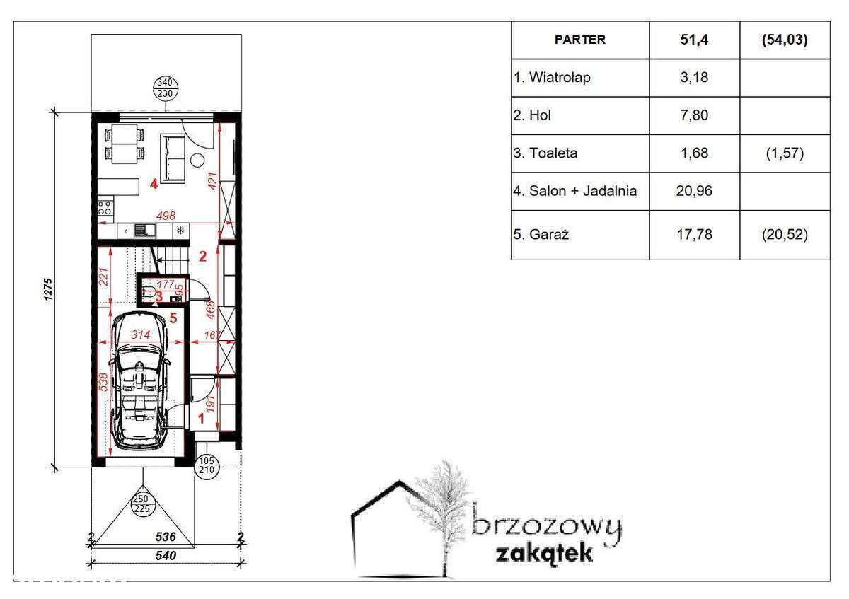 Dom w zabudowie szeregowej Mława II ETAP - Pełny obrazek: 5/18