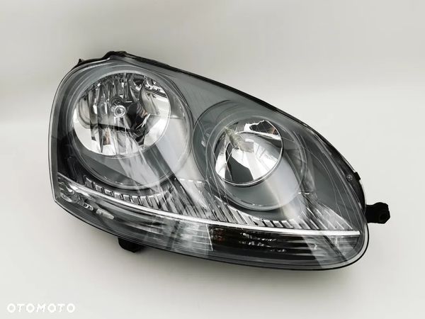 VW Golf 5 V Jetta Lampa Przednia Prawa Szara Reflektor Oryginał Europa - 1