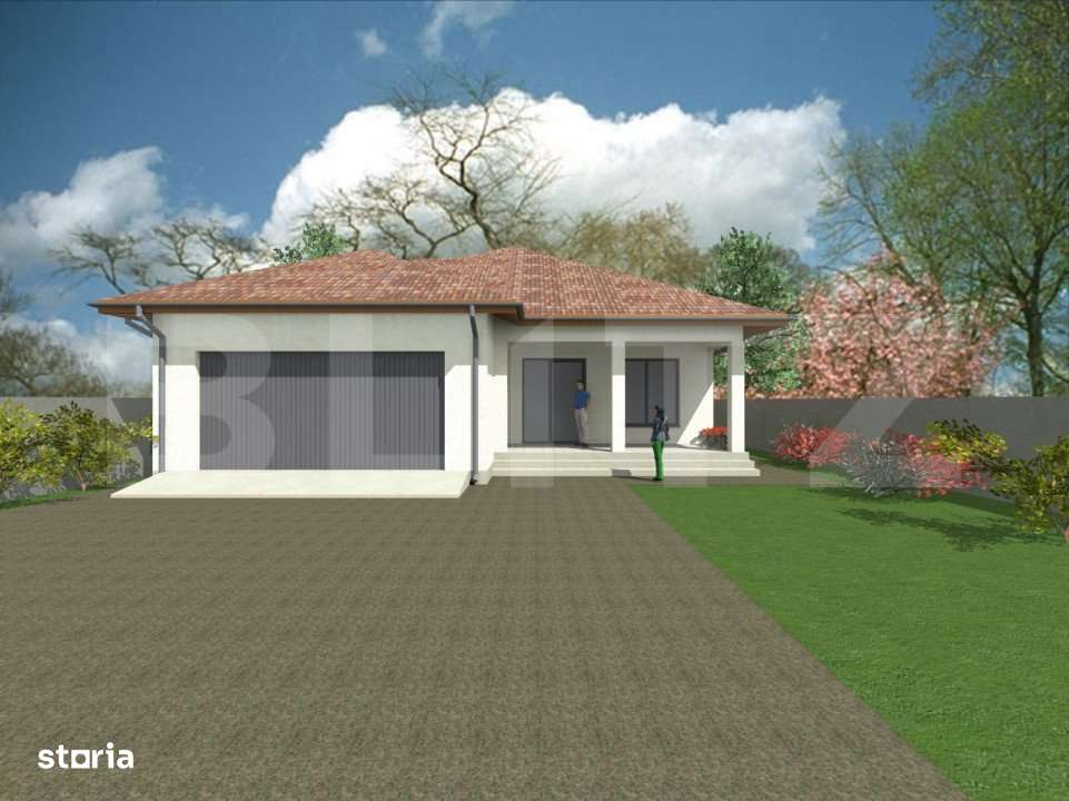 Casa plan parter 250mp utili, 1024mp teren, Pielesti - Imagine principală: 2/15