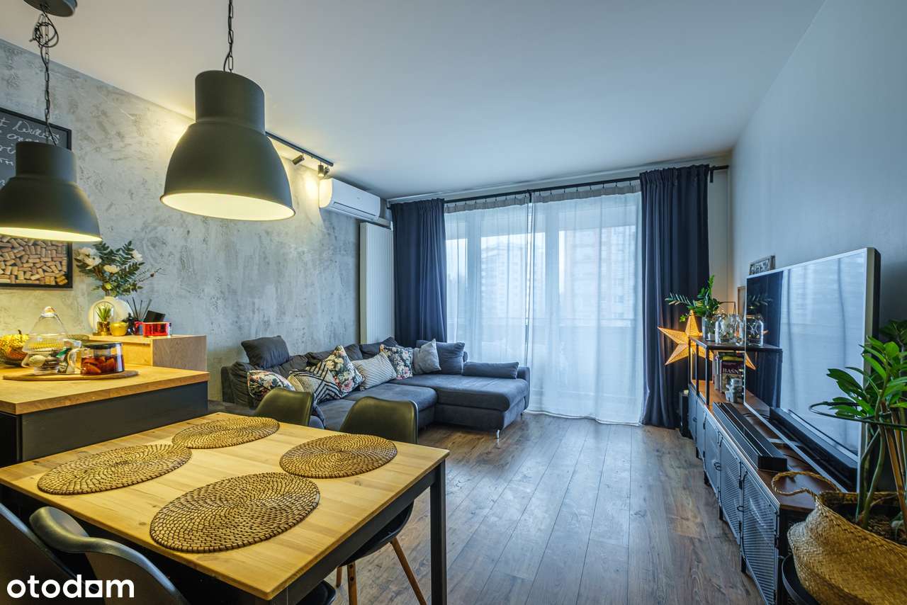 3 pokoje z dużym balkonem i klimatyzacją | 700 m do PKM | 2017 r-9