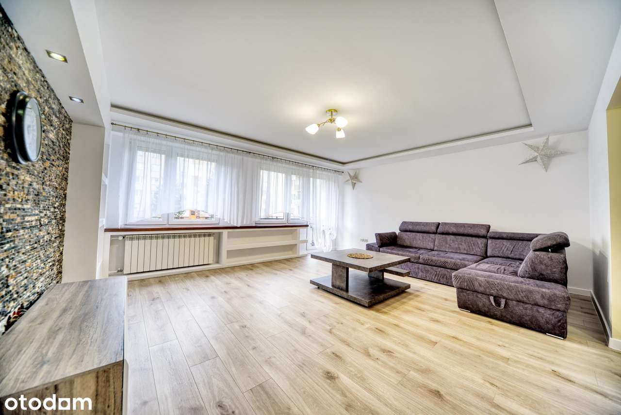 Odnowione mieszkanie, 4 pokoje, 76m2, parter, niski blok, balkon, Kęty-9