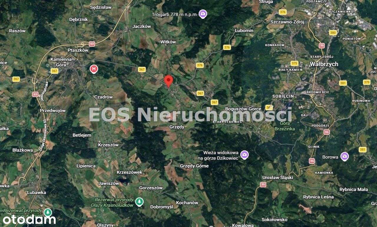 Działka, 387,50 m², Czarny Bór-2