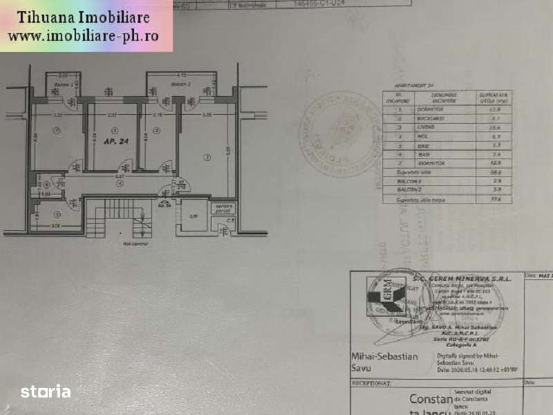 Apartament 3 camere de vanzare:MRS Residence-(Smart),mobilat si utilat-17