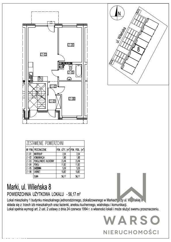 3 pokojowe mieszkanie z ogródkiem w Markach-19