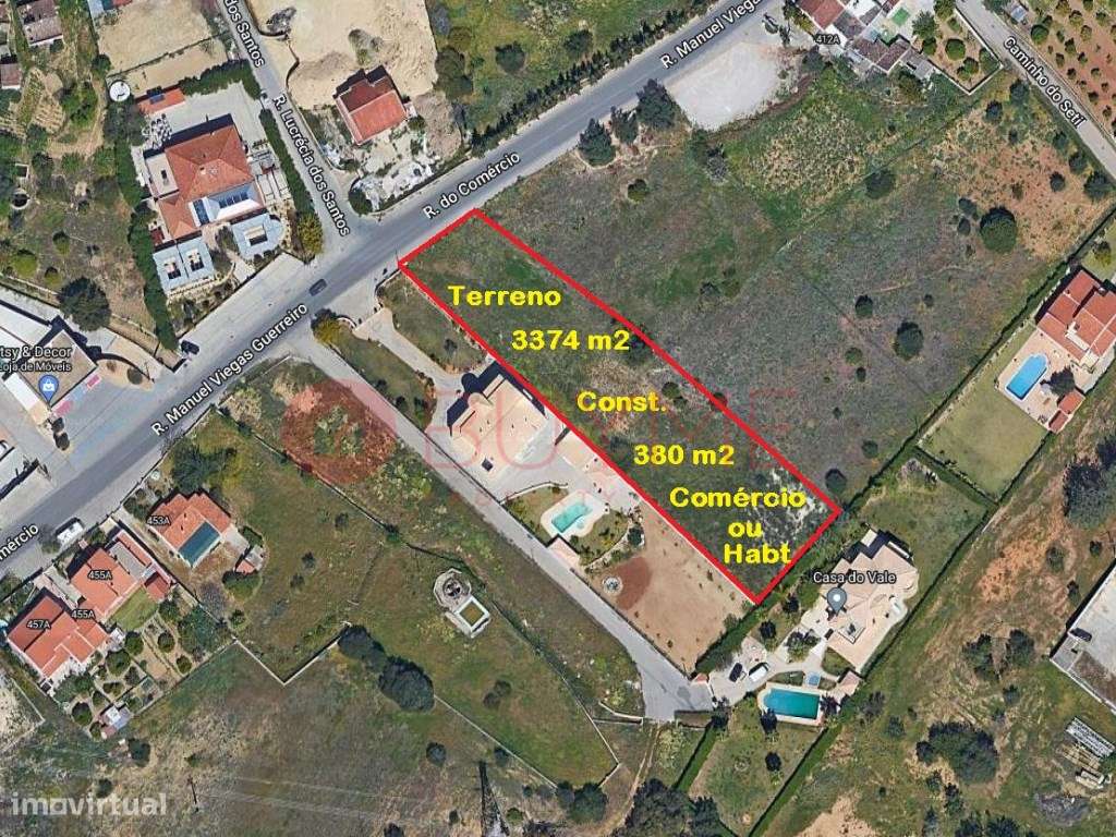 Terreno Rústico com Potencial Construtivo em Quarteira - Grande imagem: 2/20