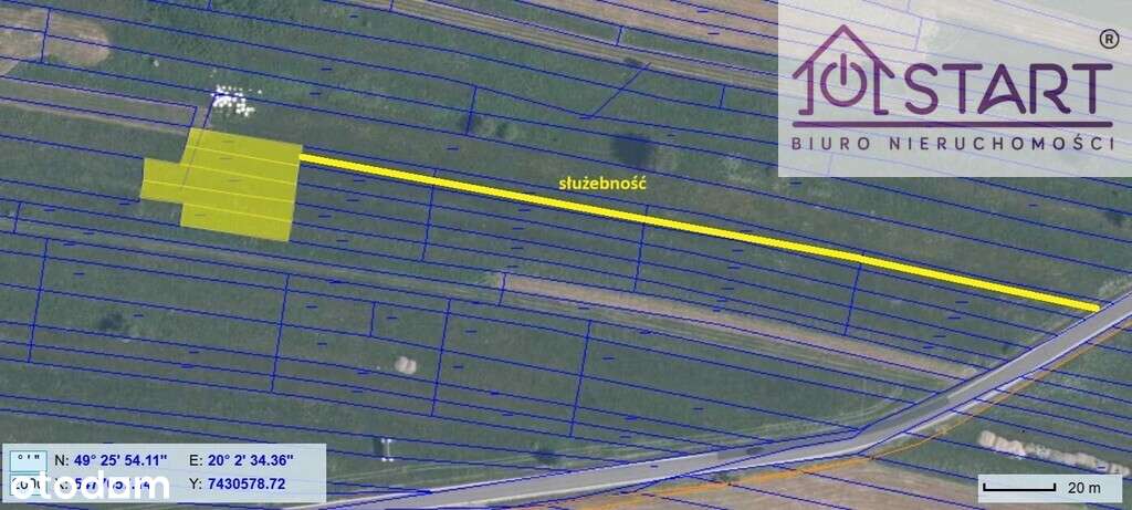 Działka o pow. 1007 m2 w Szaflarach-1