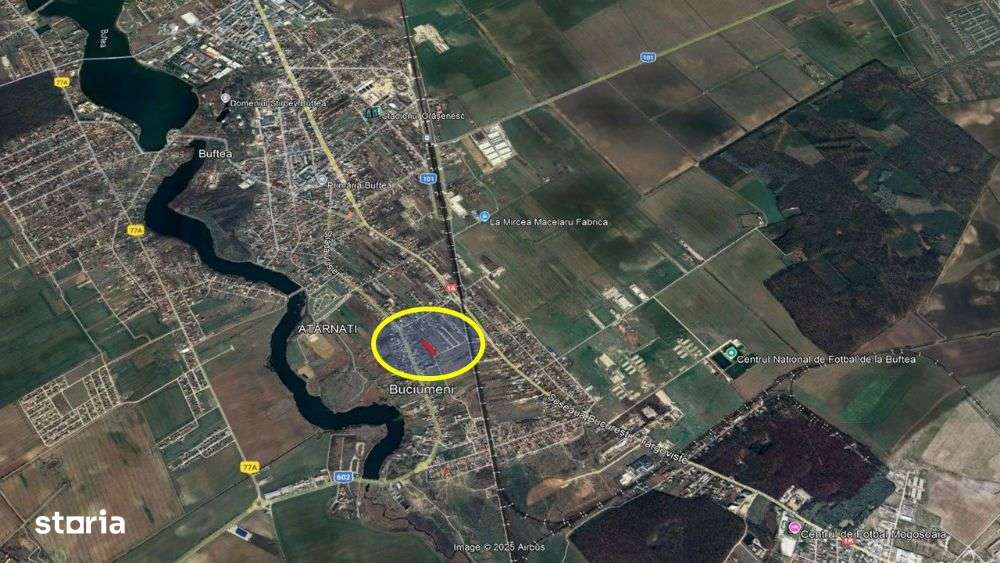 Teren intravilan 1.760 mp Front 14,36 m | Buftea - Imagine principală: 2/3