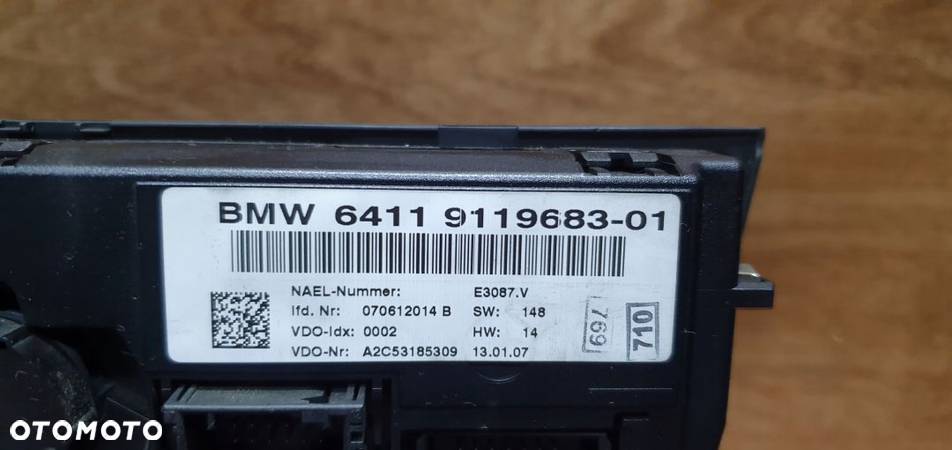 Panel nawiewu klimatyzacji BMW e87 e90 e91 9119683 - 5