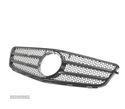 GRELHA FRONTAL LOOK AMG PARA MERCEDES C W204 07-11 PRETO BRILHANTE - 2