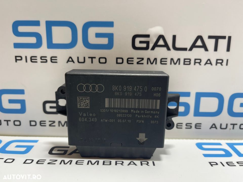 Unitate Modul Calculator Senzori Parcare Parktronic Audi A4 B8 2008 - 2015 Cod 8K0919475Q 8K0919475 - 1